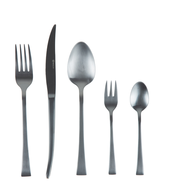 Faqueiro 30 Peças Berna De Aço Inox Preto Fosco 71516 Wolff