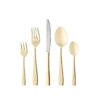 Faqueiro 30 Peças Wolff Pisa De Aço Inox Dourado