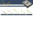 Faqueiro 30pc Aço Inox Avalon Dourado Rojemac