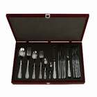 Faqueiro 48 Peças De Aço Inox Next Wow Com Caixa De Madeira