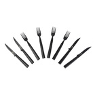 Faqueiro 8 Peças Para Churrasco Preto Inox James F
