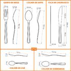 Faqueiro Búzios Com 210 Peças Totalmente Em Aço Inox Ibag - T