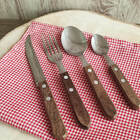 Faqueiro Com 24 Peças - Inox Cabo De Madeira