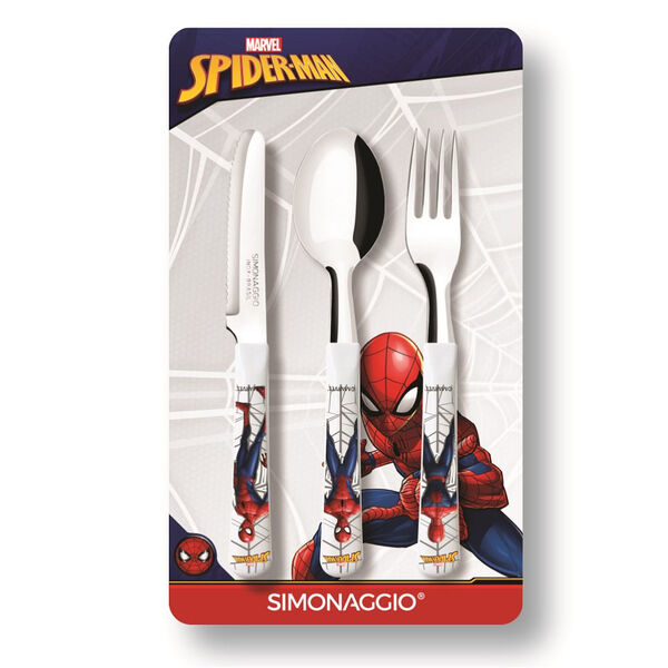 Faqueiro Com 3 Peças - Homem Aranha - Teen - Com Ponta