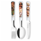 Faqueiro Com 3 Peças - Moana - Teen - Com Ponta