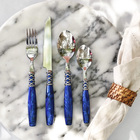 Faqueiro Concept Azul 24 Peças Kenya