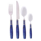 Faqueiro Concept Azul 24 Peças Kenya