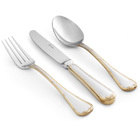 Faqueiro Croisé Gold Inox 130 Peças St. James