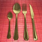 Faqueiro Dourado Victoria 32 Peças - By Fineza