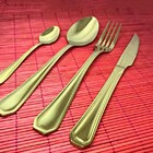 Faqueiro Dourado Victoria 32 Peças - By Fineza