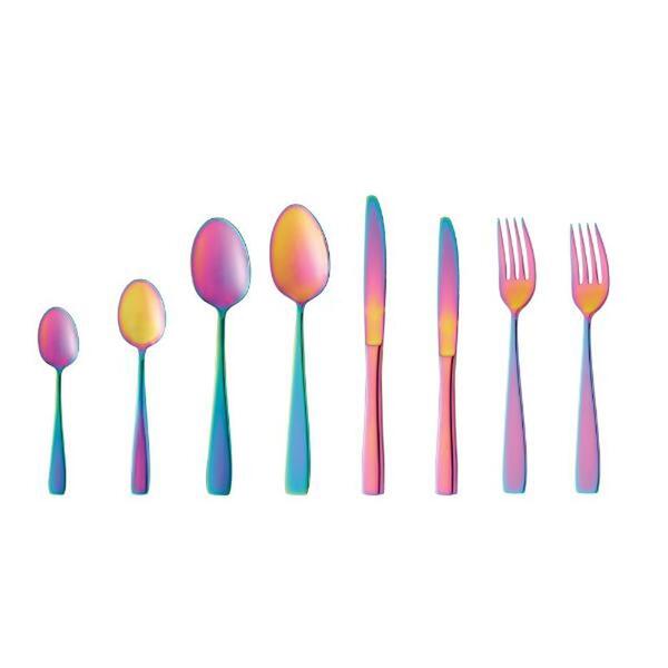 Faqueiro Em Aço Inox Com Estojo Wolff Rainbow 48 Peças