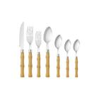 Faqueiro Em Inox Hauskraft Bambu 42 Peças