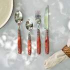 Faqueiro Em Inox Kenya Concept 24 Peças Pérola