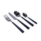 Faqueiro Em Inox Kenya Slim 24 Peças Cinza