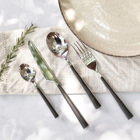 Faqueiro Em Inox Kenya Slim 24 Peças Cinza