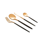 Faqueiro Em Inox Wolff Kyoto 24 Peças Dourado E Oliva