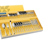 Faqueiro Havana Em Aco Inox Com Facas De Mesa Acabamento Bril