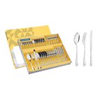 Faqueiro Havana Em Aco Inox Com Facas De Mesa Acabamento Em B