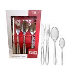 Faqueiro Inox 16pçs Classic Faca Churrasco Buffet Class