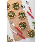 Faqueiro Inox 24 Peças Carmel Vermelho Tramontina