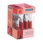 Faqueiro Inox 24 Peças Carmel Vermelho Tramontina