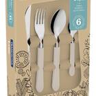 Faqueiro Inox 24pc Leme Cinza Tramontina