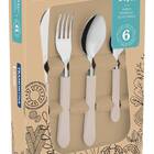 Faqueiro Inox 24pc Leme Cinza Tramontina