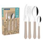 Faqueiro Inox 24pc Leme Cinza Tramontina