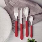 Faqueiro Inox 24pc Leme Vermelho Tramontina