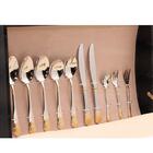 Faqueiro Inox 86 Peças Detalhe Dourado Luxo