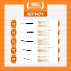 Faqueiro Ipanema 150 Peças Lâminas Em Aço Inox Cabo Preto Pto