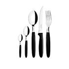 Faqueiro Ipanema 210 Peças Lâminas Em Aço Inox Cabo Preto Pto