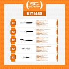 Faqueiro Ipanema 60 Peças Lâminas Em Aço Inox Cabo Preto Ptop