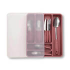 Faqueiro Itaparica + Organizador 32 Peças - Rosa Malva