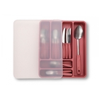 Faqueiro Itaparica + Organizador 32 Peças - Rosa Malva