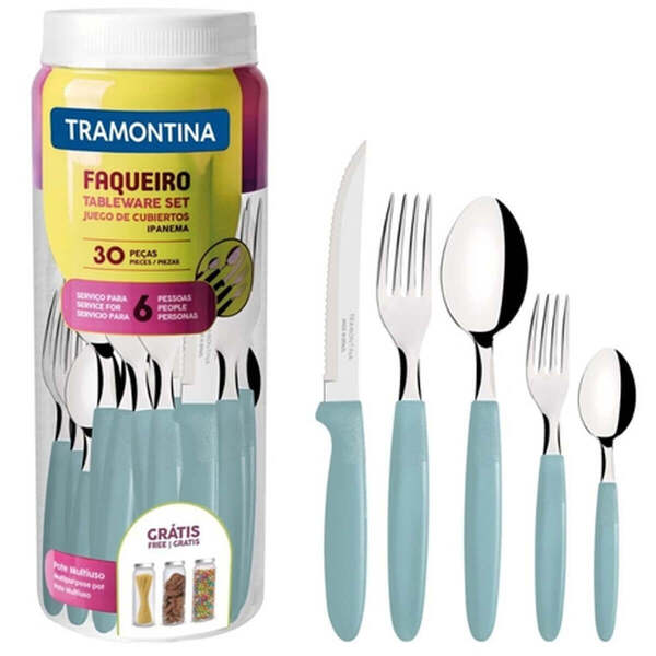 Faqueiro Jogo De Talheres 30 Peças De Aço Inox Ipanema Tramon