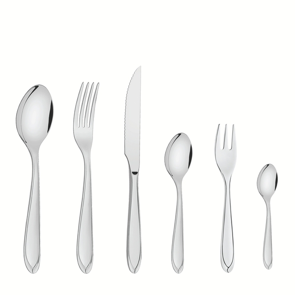 Faqueiro Laguna 24 Peças Aço Inox C/ Facas Para Churrasco Aca