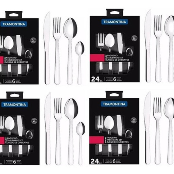 Faqueiro Malibu 24 Pecas 23798046 Tramontina - Kit C/4
