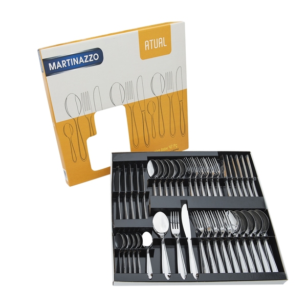 Faqueiro Martinazzo Linha Atual Em Aço Inox - 42 Peças