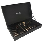 Faqueiro Norah Bronze / Black Martelado 30 Peças Mimo Style