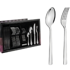 Faqueiro Oslo Em Aco Inox Com Facas De Mesa Acabamento Alto B