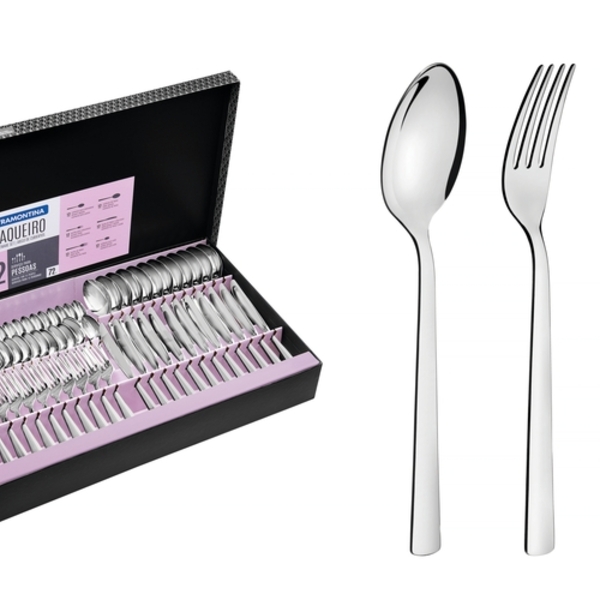 Faqueiro Oslo Em Aco Inox Com Facas Para Churrasco Acabamento