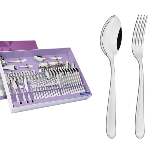 Faqueiro Para Churrasco Angra Em Aco Inox 79 Pecas Tramontina