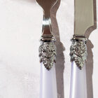 Faqueiro Perolado Branco 24 Peças- Casambiente Faq076