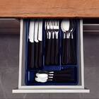 Faqueiro Preto Com Gaveteiro 25 Peças Tramontina