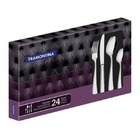 Faqueiro Satri Em Aco Inox Com Facas De Mesa Acabamento Alto