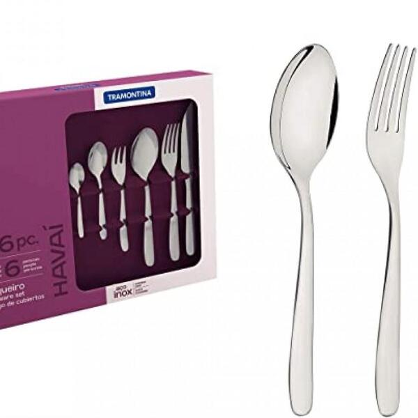 Faqueiro Tramontina Havai  Em Aço Inox Com Facas Para Churras