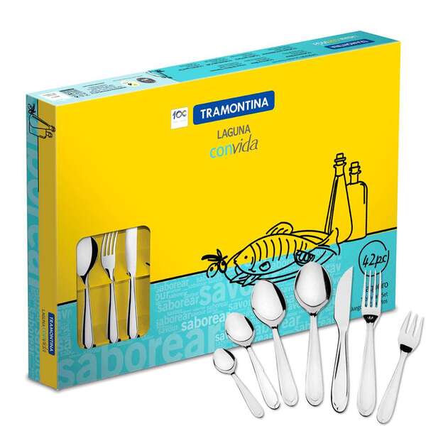 Faqueiro Tramontina Inox 42 Pçs Laguna