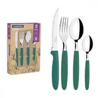 Faqueiro Tramontina Ipanema Inox E Cabos Esmeralda 24 Peças