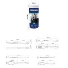 Faqueiro Tramontina New Kolor 24 Peças Preto Aço Inox No Pot